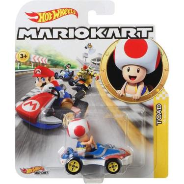 Imagem de Carrinho hot wheels mario kart toad sneeker - mattel gbg30/gbg25
