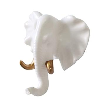 Imagem de Cabide de parede suporte de chave gancho para pendurar na parede chifres de veado cabide de parede cabide de exibição autoadesivo cabide de chave cabide de armazenamento de parede cabide de casaco