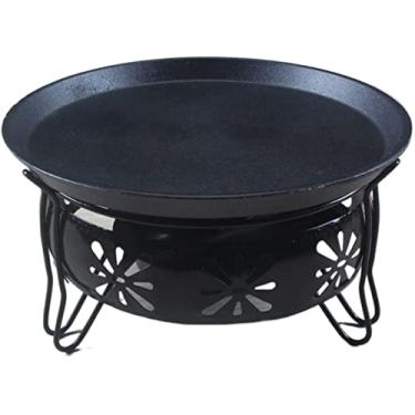 Imagem de Churrasqueira ao ar livre a gás churrasqueira mesa churrasqueira fogão portátil doméstico ao ar livre ferro assadeira teppanyaki