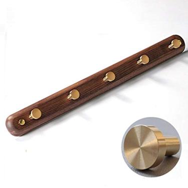 Imagem de Cabide montado na parede, estilo europeu, leve, luxuoso, cabideiro, moderno, simples, madeira, suporte de parede, cabide moderno (cor: A-7) (B 1)