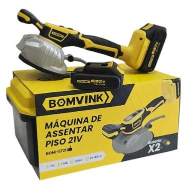Imagem de BOMVINK Máquina de Assentar Piso 21V, Bateria Dupla, Sucção até 130kg, para Mármore, Madeira, Cimento e Gesso, Ajuste de Intensidade, Modelo BOM-9721