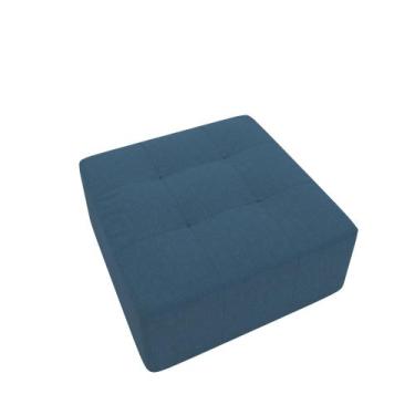 Imagem de Puff Chaise Quadrada Em Suede 86x86cm Apoio de Pés Sala de TV - Espuma