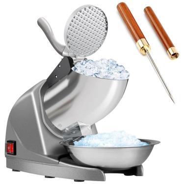 Imagem de Máquina de Raspadinha Elétrica 129 kg, h com Lâmina Tripla 2000 RPM, 110v, HORGELU SBJ01, Prateado