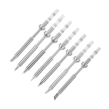 Imagem de Pontas de ferro de solda TS100 de aço inoxidável de alta temperatura, 7 tipos de mini pontas de substituição para reparo eletrônico e projetos DIY (7 conjuntos completos (o AliExpress não tem preço