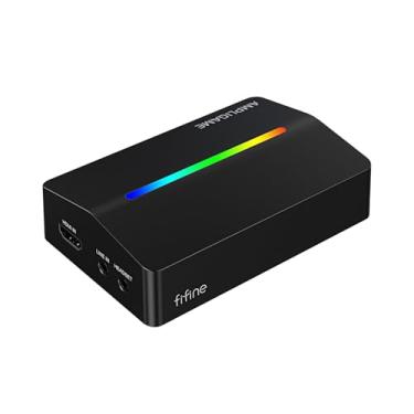 Imagem de Fifine AmpliGame placa de captura de vídeo, HD 1080 60fps para áudio e vídeo, jogos, transmissão ao vivo, 4K HDMI para placa de captura USB compatível com PS4/Windows/Mac OS/Switch/Xbox-V3