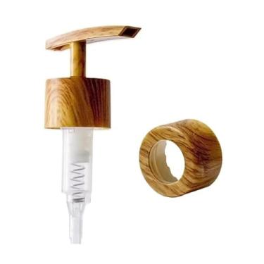 Imagem de Válvula Saboneteira Líquido R28 - Bombinha para Shampoo e Condicionador - Dosagem Precisa(Madeira)