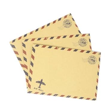 Imagem de Envelopes de correio aéreo vintage de papel kraft 50 peças para festa de Natal, aniversário, formatura