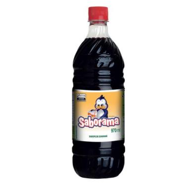 Imagem de Xarope Concentrado Guaraná ou Groselha Alto Rendimento 970ml - Saboram