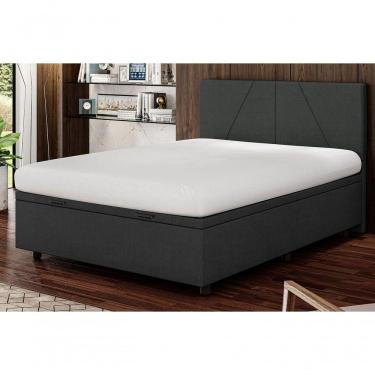 Imagem de Base Cama Box Baú Viúva Linho Skybox Preto