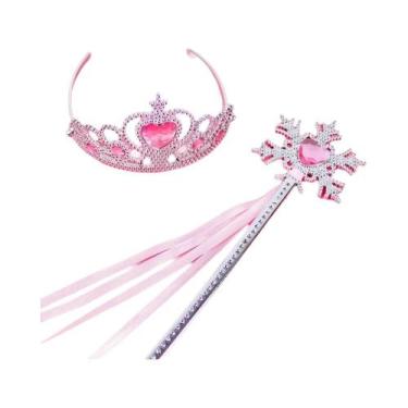 Imagem de Acessórios De Cosplay Da Princesa Frozen Anna Elsa Coroa Varinha Colar