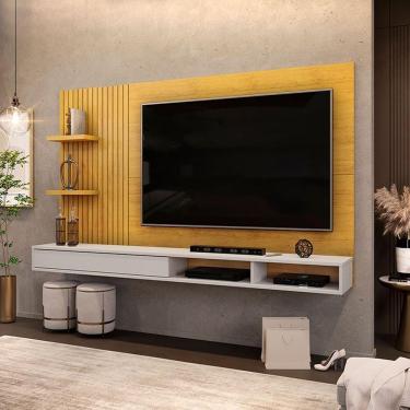 Imagem de Painel Para Tv Suspenso Ambiente Bento Cedro Bali - Dj Móveis