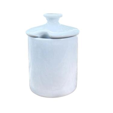 Imagem de Açucareiro de Porcelana Branca 400ml - Forte e Resistente - Antilope D