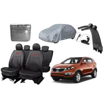 Imagem de Capa de couro +Capa de cobrir + Limpador de para - brisa -Kia sportage 10-16