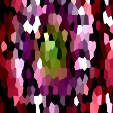 Imagem de Quadro Decorativo Estampa Mosaico Colorido em Tela Moderno para Parede 50x50cm