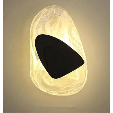 Imagem de Luminária de parede moderna e luxuosa em cristal com LED, ideal para sala de estar, quarto, cabeceira, casa de campo, hotel, escritório, escada e corredor (Estilo 18 B D16H30CM)