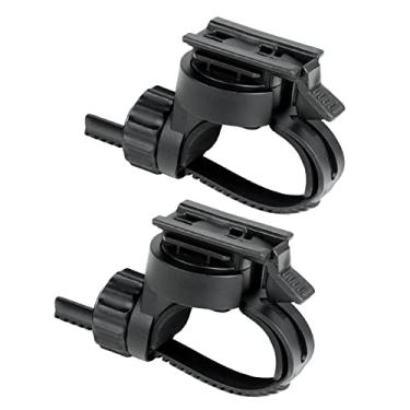 Imagem de Luzhengyang Suporte universal ajustável para flash de bicicleta - design de plástico e metal forte, adequado para capacete de ciclismo e montanha, pacote com 2 - 60 x 45 mm