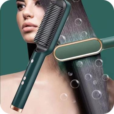 Imagem de Escova Alisadora 5 em 1 Alisa, Escova, Modela, Seca, Anti-Frizz - Prof