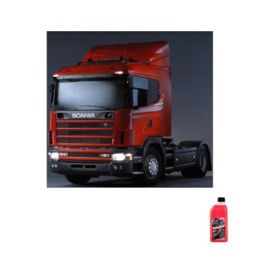 Imagem de Kit Radiador Scania 124 420 + Aditivo Radiador Paraflu Rosa Pronto Uso 1L