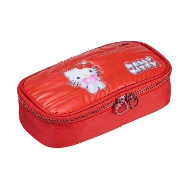 Imagem de Estojo Box Escolar Hello Kitty Puffer Meninas Juvenil