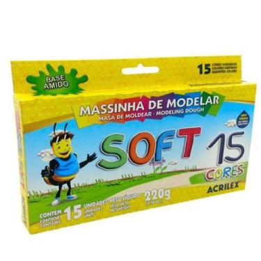 Imagem de Massinha de Modelar Soft 15 Cores 07314 - Acrilex
