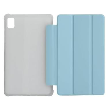 Imagem de Yuxyiony Capa para Blackview Tab 60 Matte Soft Silicone Capa Protetora Flip Tablets Capa Protetora (Azul)