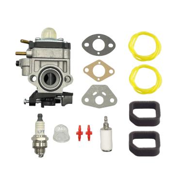 Imagem de Ulifebet RY25AXB Carburador com gaxeta linhas de combustível vela de ignição filtro de ar primer kit de lâmpada compatível com Ryobi 308054121 RY25AXB RY25 RY25AXBVNM Ventilador de jato de gás de 25cc