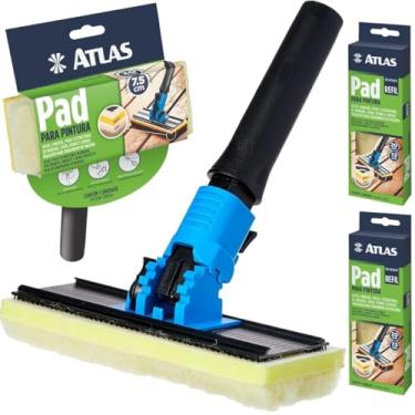 Imagem de Pad Para Pintura Deck Madeira Verniz Cabo Ajustável + 02 Refis