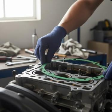 Imagem de Chapa de Papelão Hidráulico Verde, 750 x 1000 x 1,6mm, Material para Vedação Automotiva e Industrial