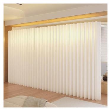 Imagem de Room divider Divisória de ambiente dobrável e deformável em papel, tela de privacidade independente com luzes LED, painel de parede sanfonado(3X2.6M/9.8X8.5FT)