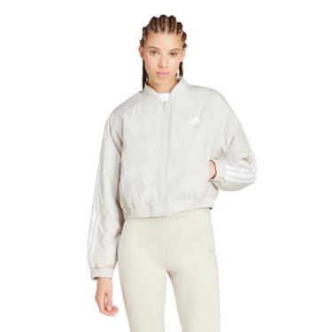 Imagem de Jaqueta Adidas Bomber Cropped Isolamento Essentials Três Listras Feminina-Feminino