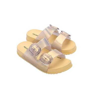 Imagem de Chinelo Confortável Mini Melissa Cozy Slide Infantil Cor:Amarelo;Tamanho:28
