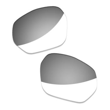 Imagem de LenzProse Lentes de reposição polarizadas de 1,5 mm para óculos de sol Oakley Plazma OO9019 59 mm, antiarranhões | Ajuste perfeito, Claro a preto fotocromático não polarizado - 1,5 mm, 59mm