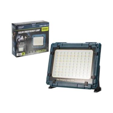 Imagem de Lanterna Solar Portátil Recarregável LED Para Exterior IP66 À Prova d'