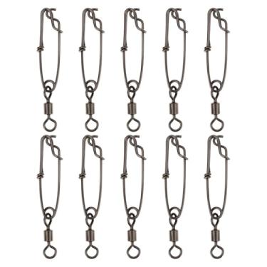 Imagem de LT Easiyl 10 peças de encaixe giratório de pesca pesada, 1,8 × 60 mm, adequado para pesca de linha longa, boias de tubarão, pesca de atum, caranguejo