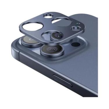 Imagem de Protetor De Lente De Câmera Traseira Em Alumínio Para iPhone 15 pro Ma