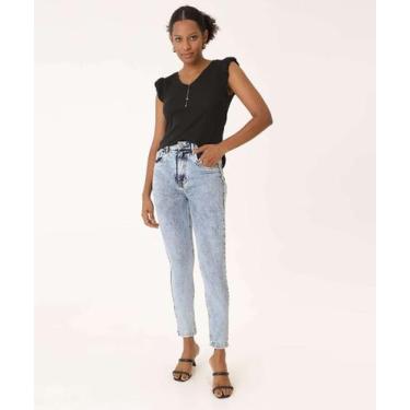 Imagem de Calça Jeans Skinny Feminina Marmorizada-20086 - Vizzy Jeans, 40, Jeans