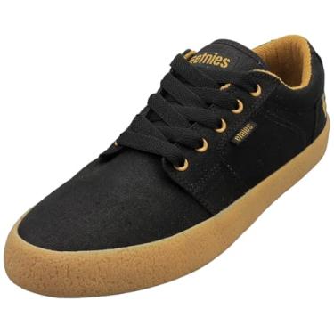 Imagem de Etnies Tênis de skate Barge LS – Design discreto, estrutura durável, conforto acolchoado, aderência superior e tênis versátil para patinação, BMX e uso urbano diário, Preto cru, 45