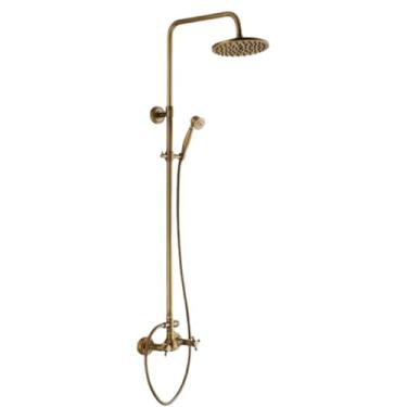 Imagem de MAC Metais Vintage, Chuveiro Ducha Misturador e Chuveirinho Vintage Bronze Antigo