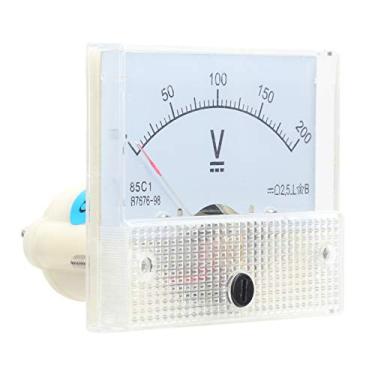 Imagem de Hyuduo Voltímetro DC Ponteiro, Medidor de Tensão do Painel 85C1 DC 0 200V Com Escala Clara e Ponteiro Vermelho, para Estabilizador de Tensão e Gabinete de Distribuição de Energia