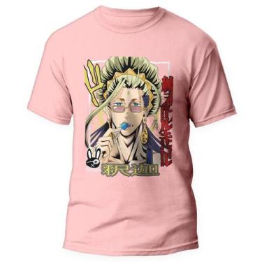 Imagem de Camiseta Camisa Record Of Ragnarok Anime 1 Rosa - Kamisetas Otaku, Ros