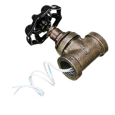 Imagem de Lâmpada Vintage Steampunk com Interruptor de Válvula Parada e Ferro Fio para Iluminação Acessórios Água em Estilo Loft Fácil Instalar Charme Retrô Dec