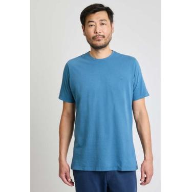 Imagem de Camiseta Manga Curta Relaxed Fit Tingimento - Docthos, 079 azul provin