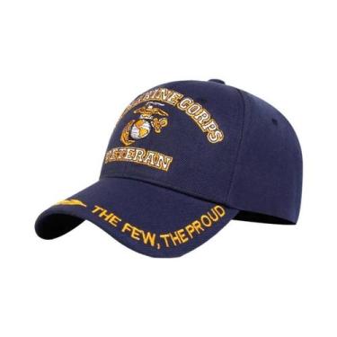 Imagem de Boné De Beisebol Ajustável Unissex Com Bordado De Veterano Do Corpo De