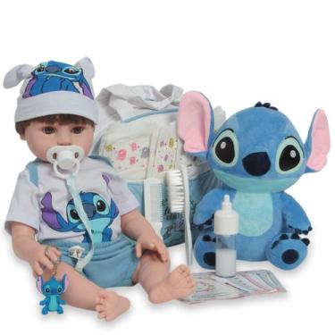 Imagem de Bebê Reborn Menino Realista Príncipe Bolsa Vários Itens - Cegonha Rebo