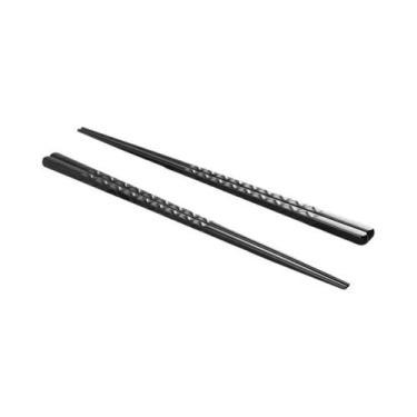 Imagem de Conjunto De Hashis Japoneses Pretos Resistentes a Altas Temperaturas, 