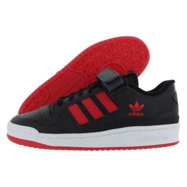 Imagem de adidas Tênis masculino Forum Low, Core Black/Vivid Red/Cloud White-Black, 44