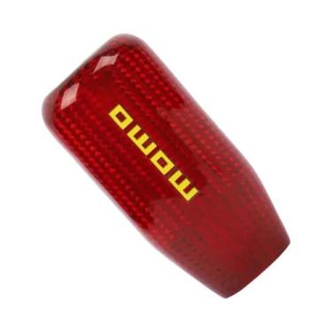 Imagem de Universal MOMO Real Red Fibra de Carbono Manopla de mudança de marcha 