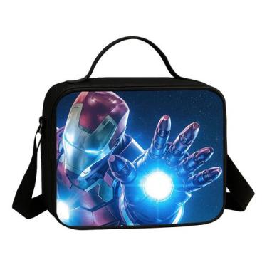 Imagem de Lancheira Avulsa Infantil Escolar Estampa Menino Poderes De Ferro Supe