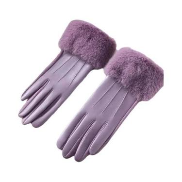 Imagem de Luvas Femininas De Couro Para Inverno Com Tela Sensível Ao Toque, Impe