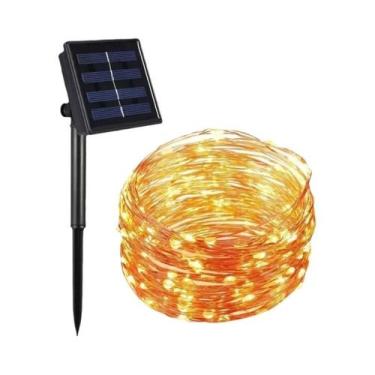 Imagem de Luzes De Fada LED Solares À Prova d'Água Para Exterior, 4 Peças, Cordã
